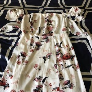 Luca and Grae white floral dress